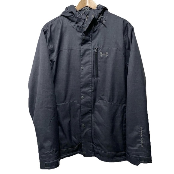 Under Armour Other - Under Armour Men’s Medium Storm ColdGear Gray Hooded Jacket Performanc